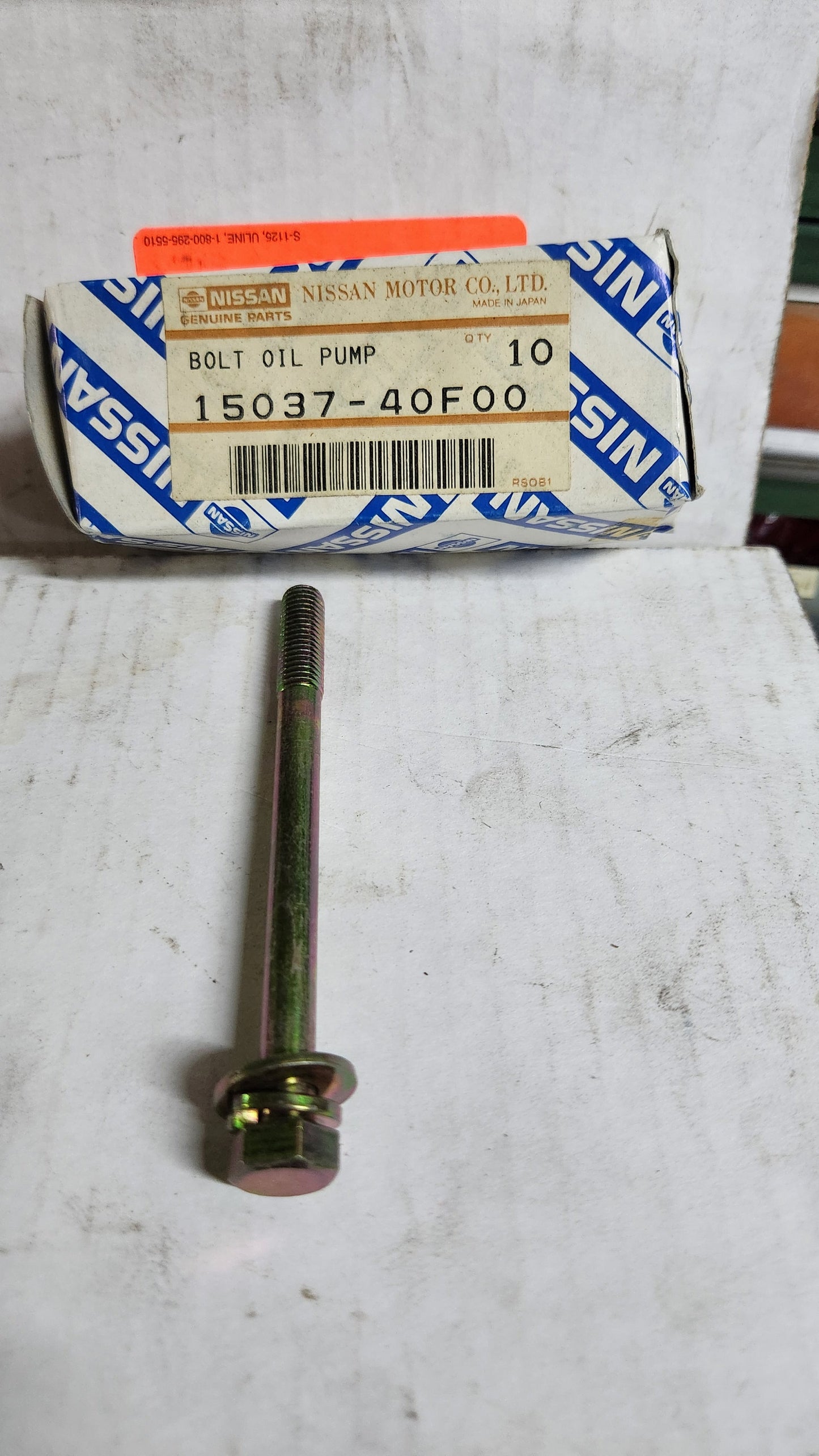 KA24E oil pump bolt 15037-40F00